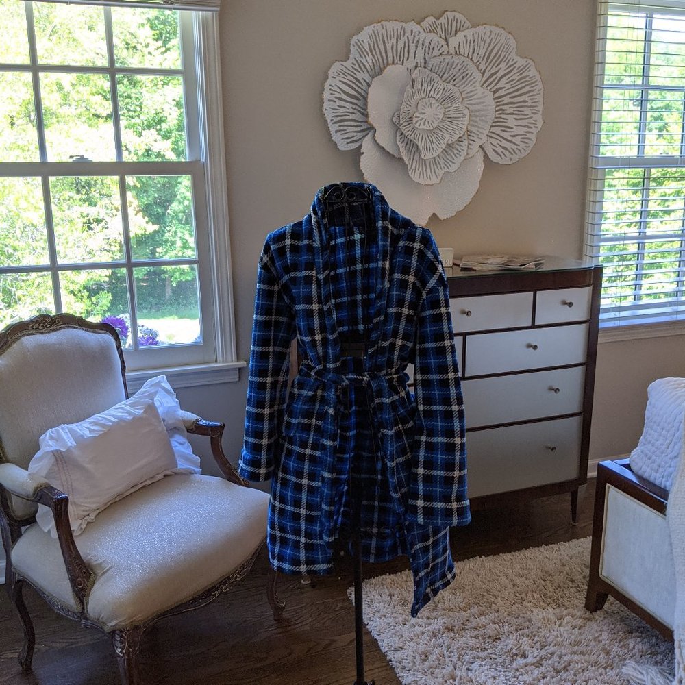 Comfy Plaid Bathrobe
